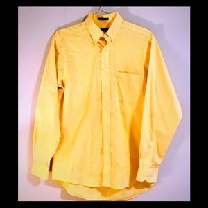 Yellow Men’s Chaps Dress Shirt
